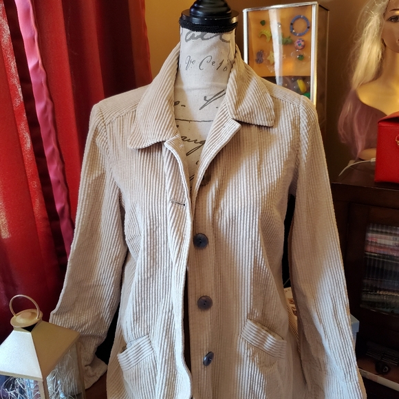 J-jill wom.sz.small soft wide corduroy blazer exc.